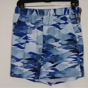 DSG Men’s 6’ Agility Woven Shorts Small AI Camo Academy Blue
